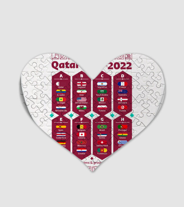 Qatar 2022 teams - groups white model alb pe tricou