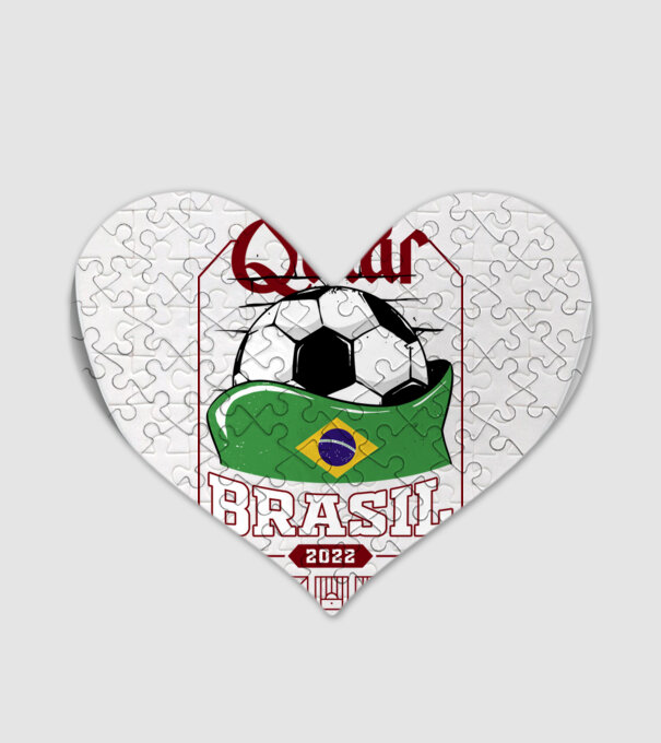 Qatar teams Brasil model alb pe tricou