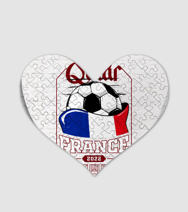 Qatar teams France model alb pe tricou