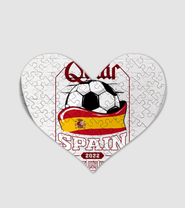 Qatar teams Spain model alb pe tricou