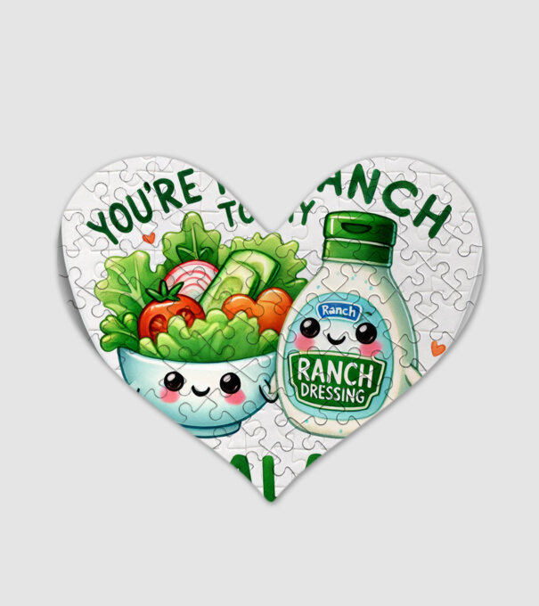 Ranch to my Salad model alb pe tricou