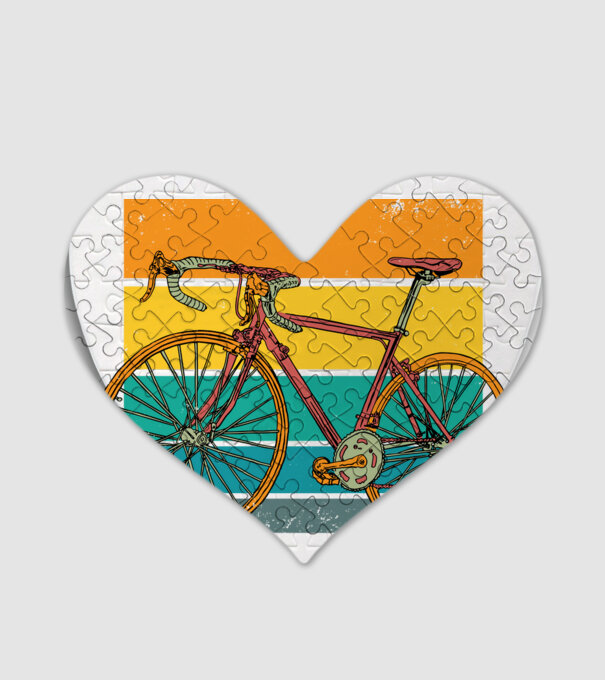 Retro bike model alb pe tricou