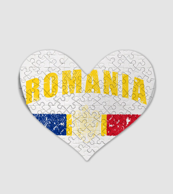 Romania coat of arms model alb pe tricou
