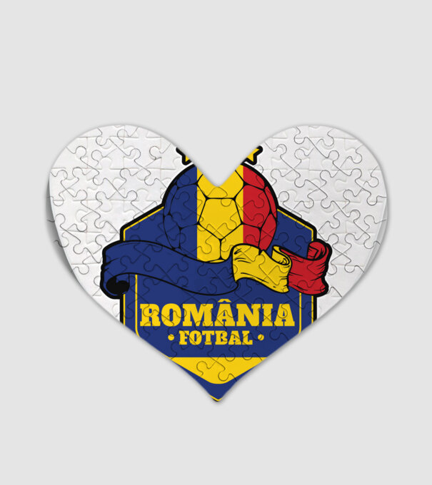 România Fotbal model alb pe tricou