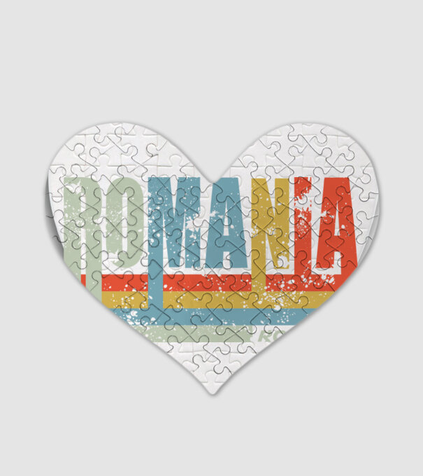 România retro model alb pe tricou