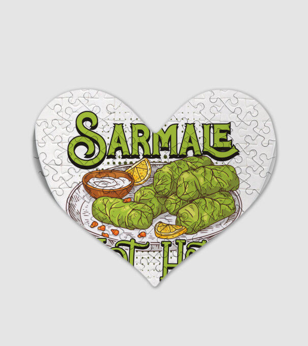 România Sarmale model alb pe tricou