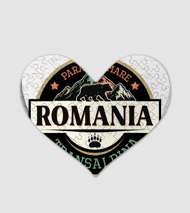 România transalpina model alb pe tricou