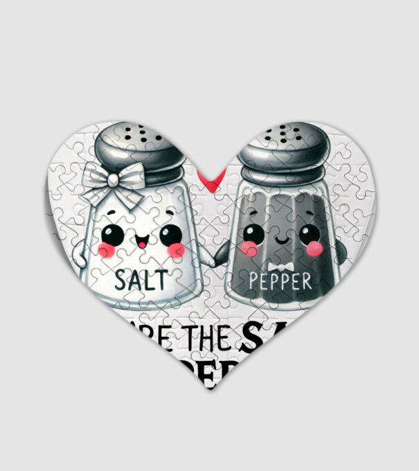 Salt to my Pepper model alb pe tricou