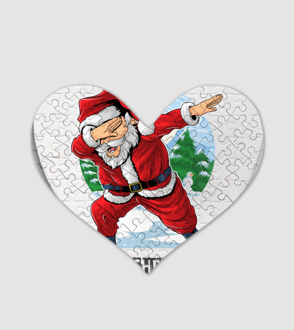Santa merry christmas model alb pe tricou
