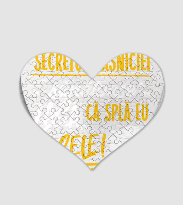 Secretul căsniciei sănătoase model alb pe tricou