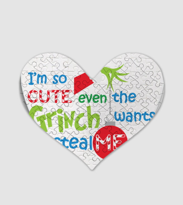So cute Grinch model alb pe tricou