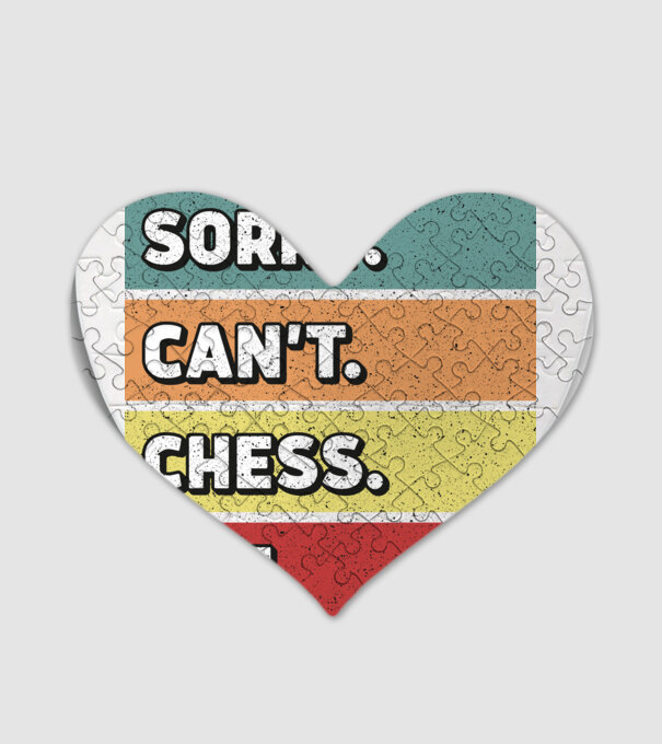 Sorry Cant Chess Bye model alb pe tricou