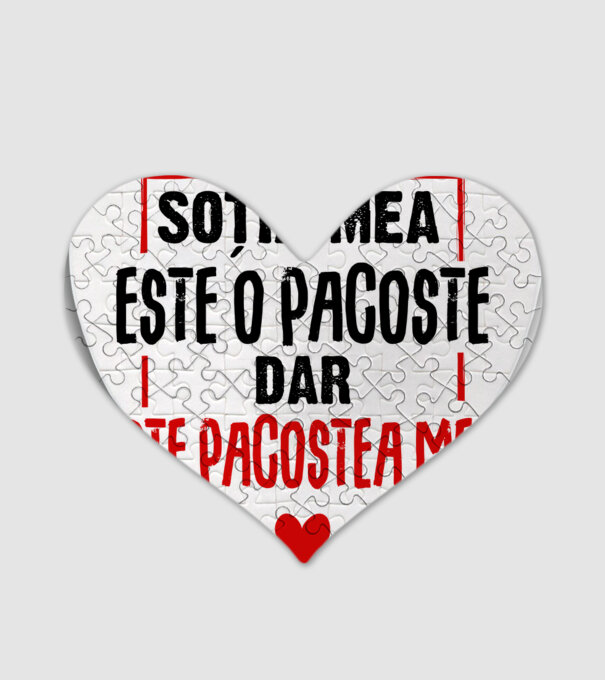 soția mea este o pacoste model alb pe tricou