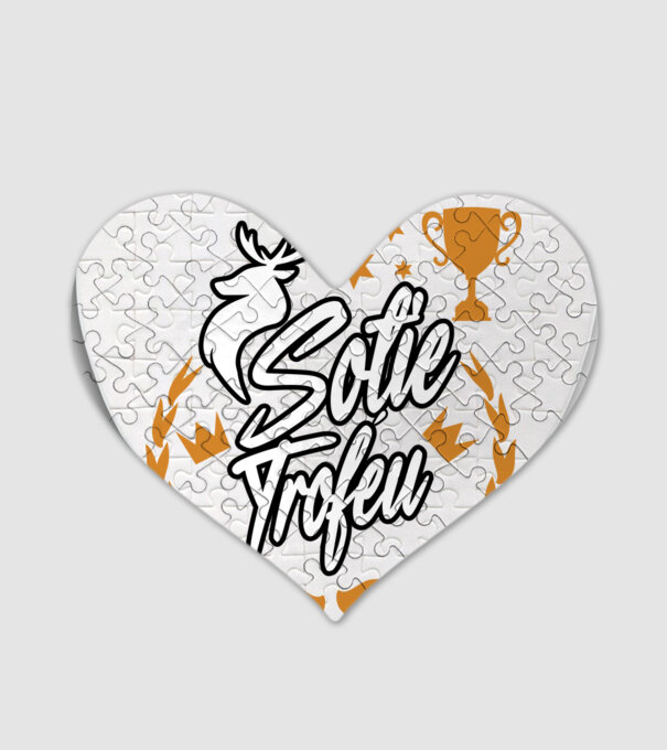 Soție trofeu model alb pe tricou