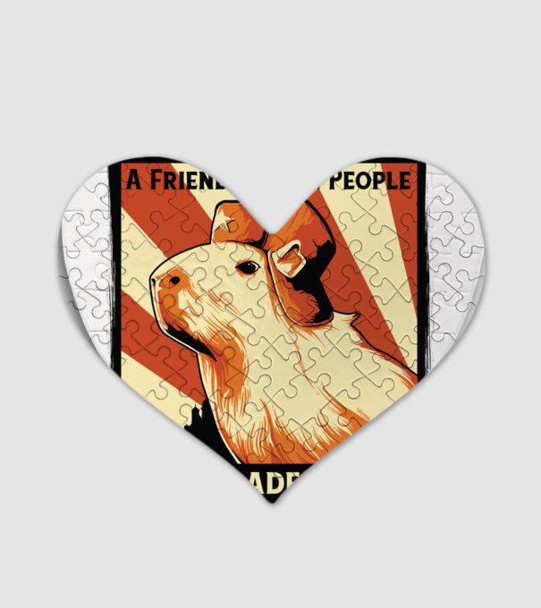 Soviet Capybara model alb pe tricou