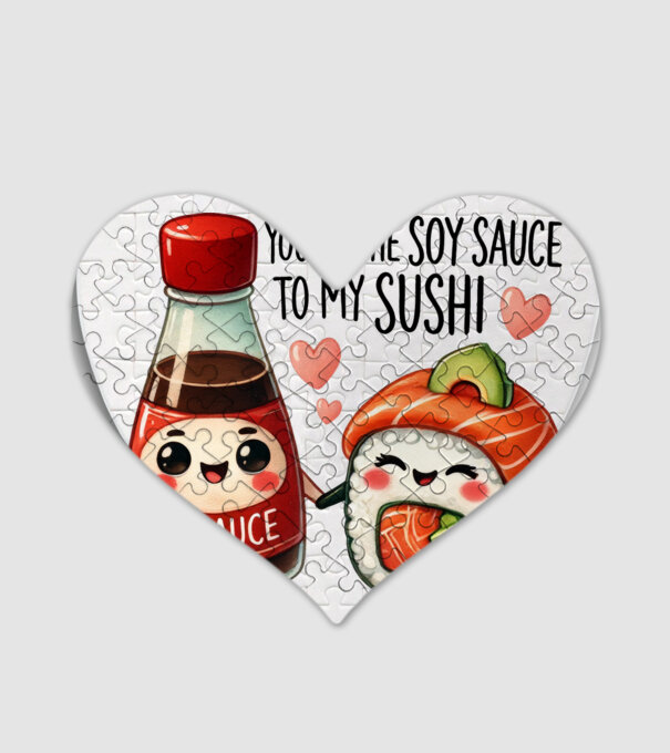 Soy Sauce to my Sushi model alb pe tricou