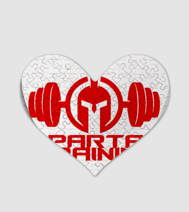 Spartan Training model alb pe tricou