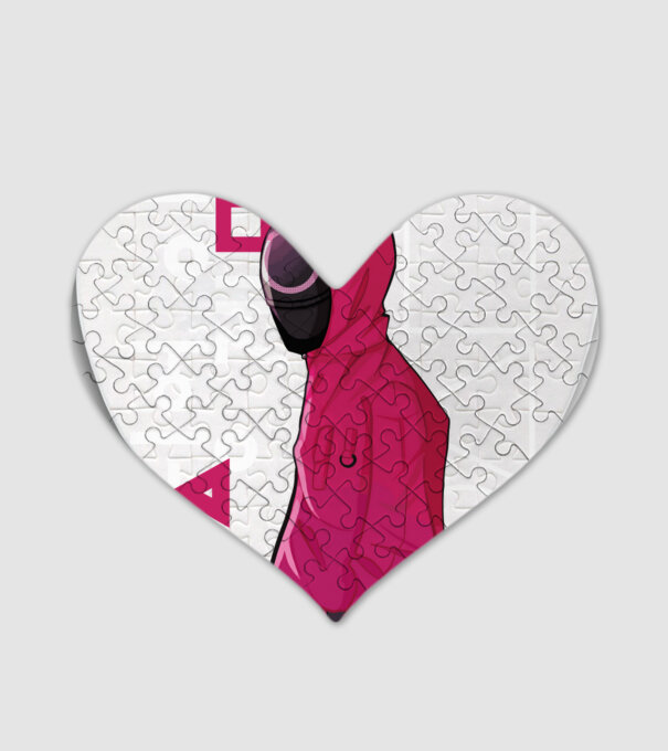 squd game guard model alb pe tricou