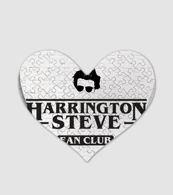 steve harrington fan club model alb pe tricou