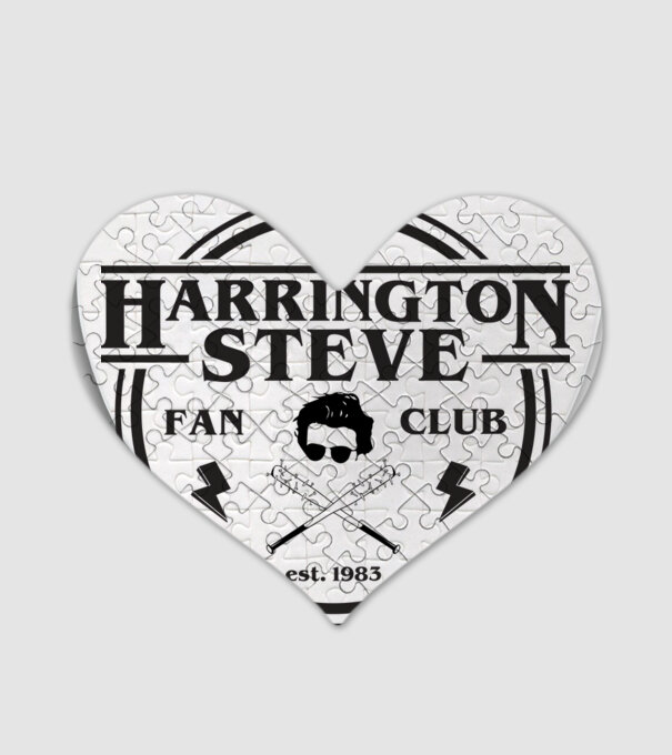steve harrington fan club est 1983 model alb pe tricou