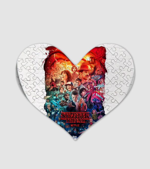 stranger things tribute poster2 model alb pe tricou