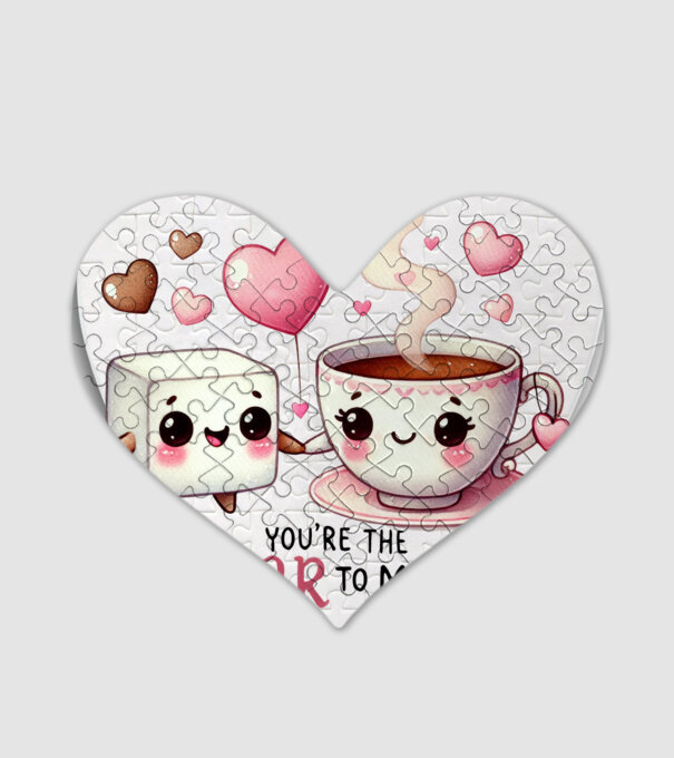 Sugar to my Tea model alb pe tricou