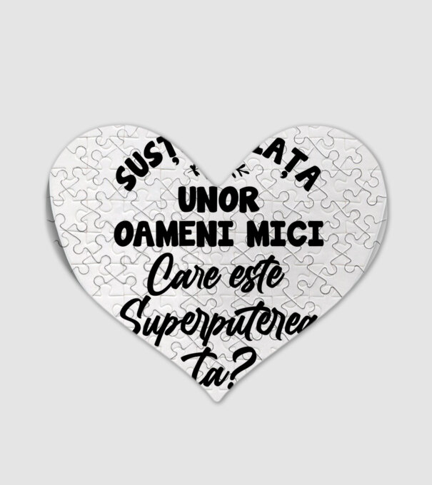 Susțin viața unor oameni mici. Care este superputerea ta model alb pe tricou
