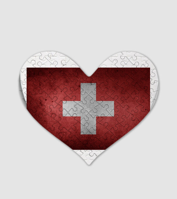 SWITZERLAND model alb pe tricou