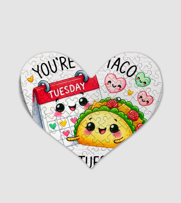 Taco to my Tuesday model alb pe tricou