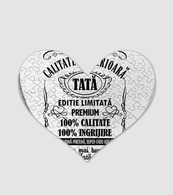 Tată Premium - ediție limitată premium model alb pe tricou