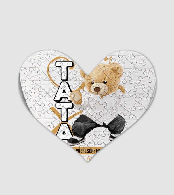 Tati Teddy model alb pe tricou