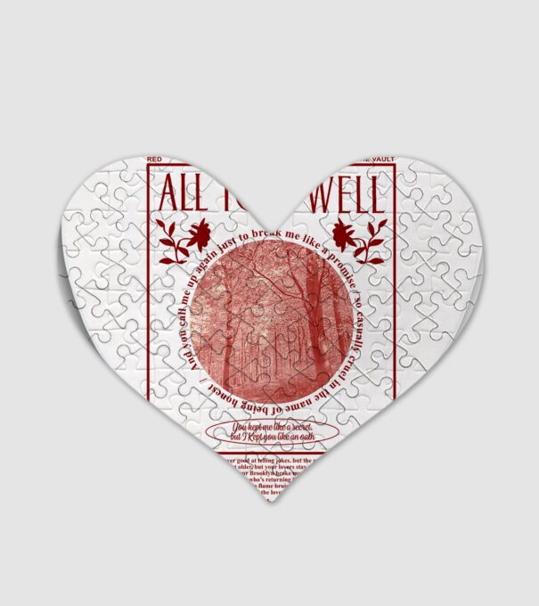 Taylor Swift All too well model alb pe tricou