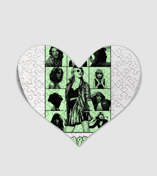 Taylor Swift ERAS green model alb pe tricou
