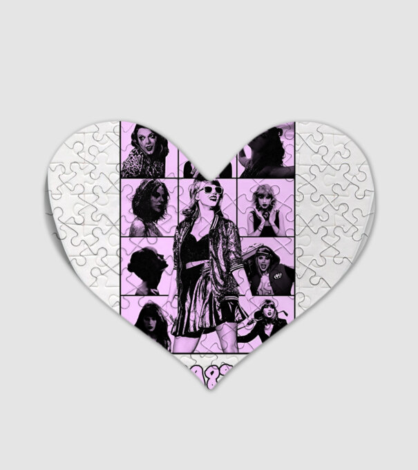 Taylor Swift ERAS lilac model alb pe tricou