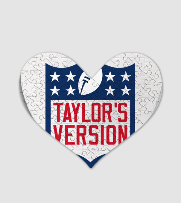 Taylor Swift football logo model alb pe tricou