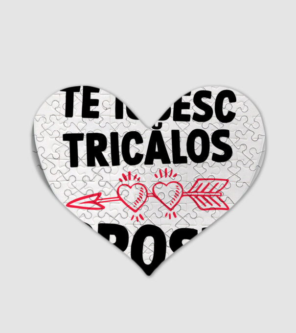 Te iubesc, ticălos prost model alb pe tricou