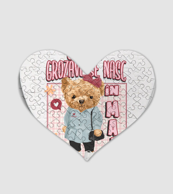 Teddy cele cool girl MAI model alb pe tricou