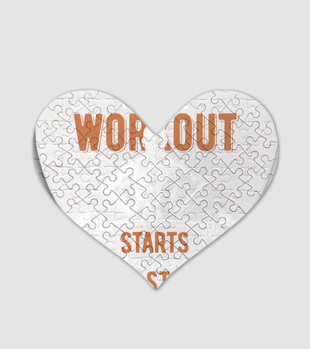 The Real Workout model alb pe tricou
