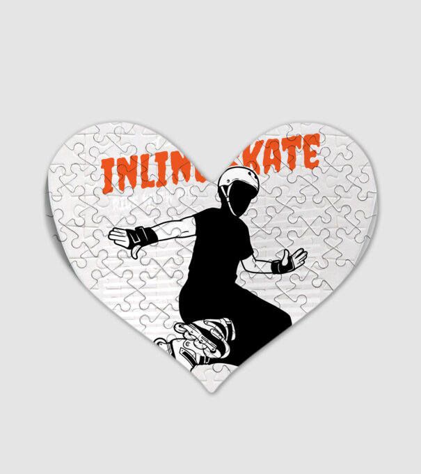TR inlineskate model alb pe tricou