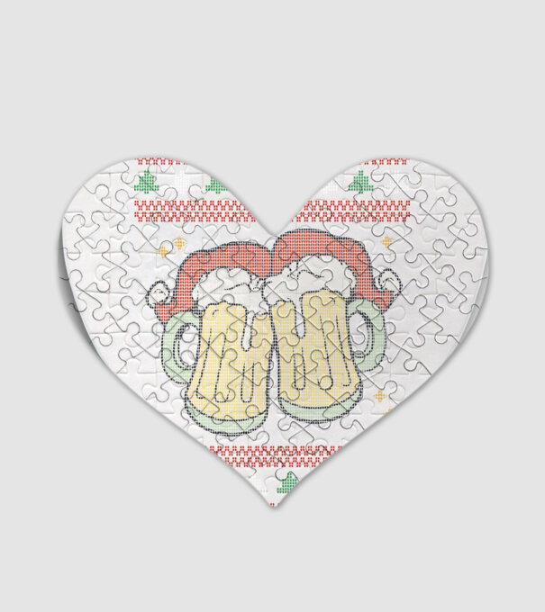 ugly sweater beers model alb pe tricou