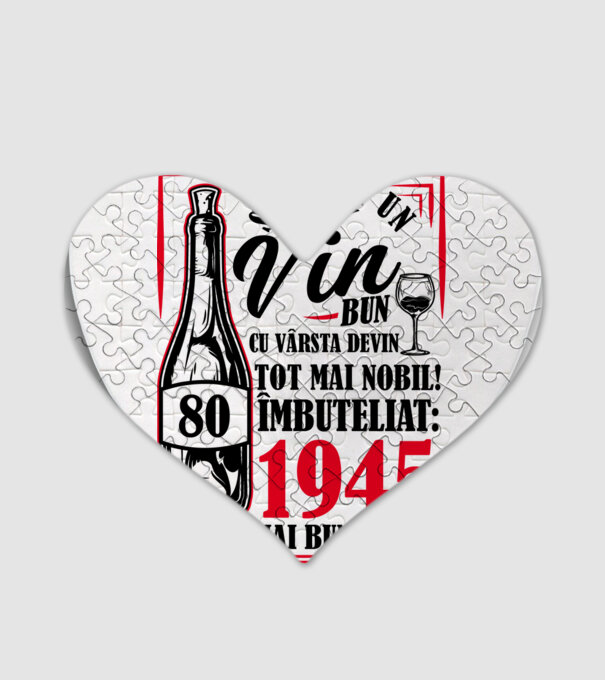 Un Vin Bun 1945 - Alb model alb pe tricou