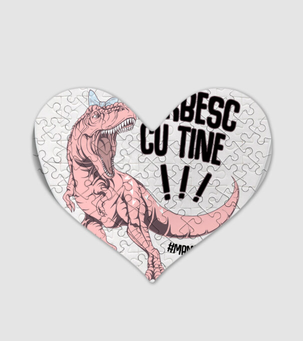 Vorbesc cu tine! #mamasaurus model alb pe tricou