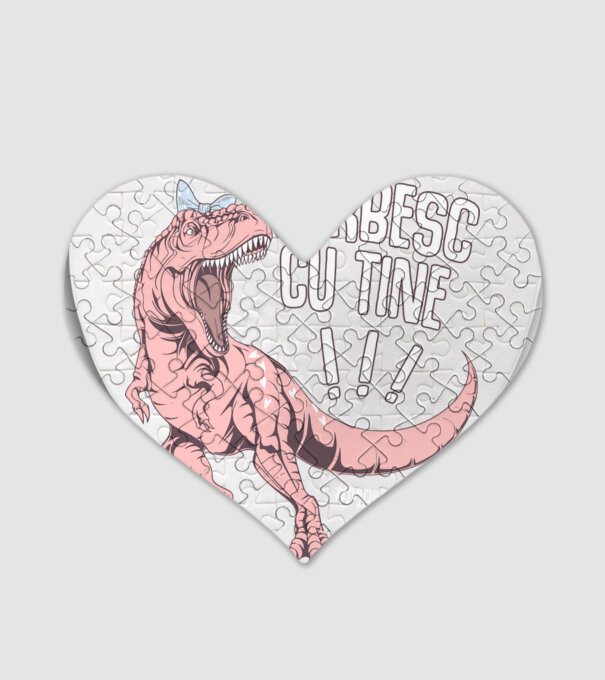 Vorbesc cu tine! #mamasaurus model alb pe tricou