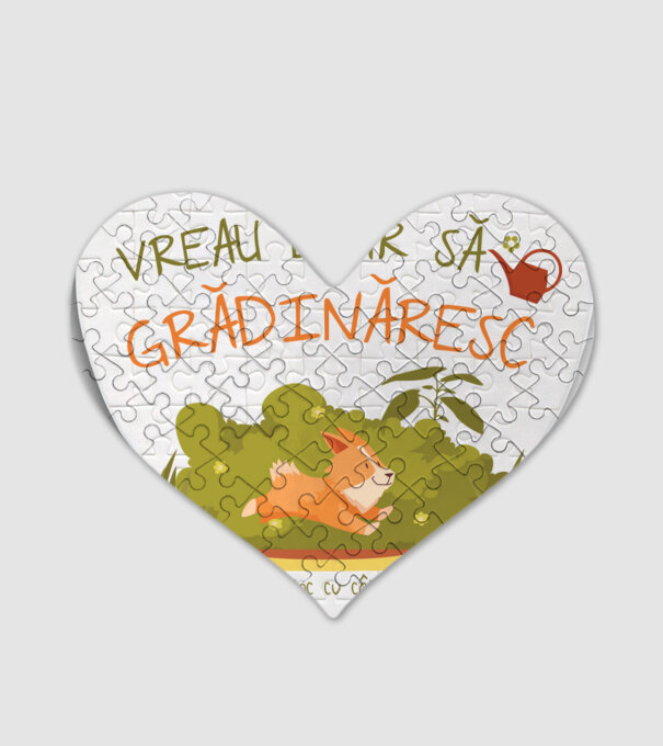vreau doar să grădinăresc model alb pe tricou