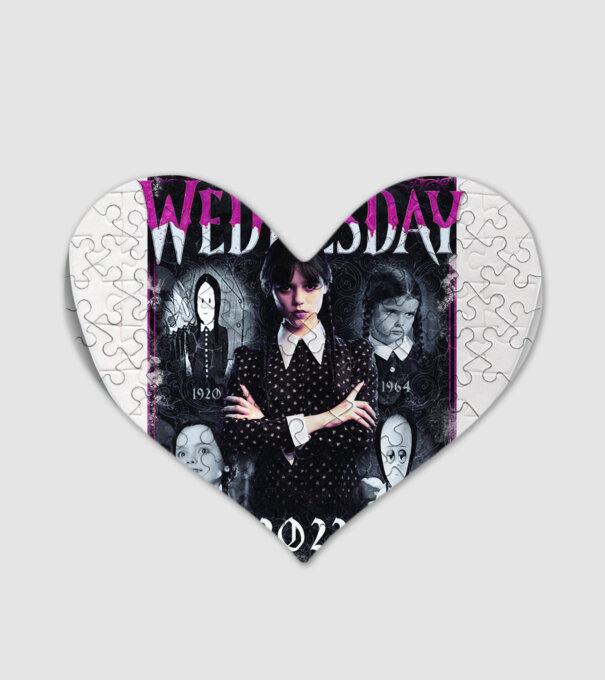 WEDNESDAY ADDAMS multi all time model alb pe tricou