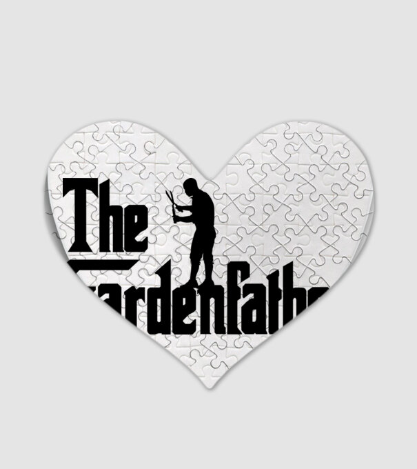 The Gardenfather model alb pe tricou