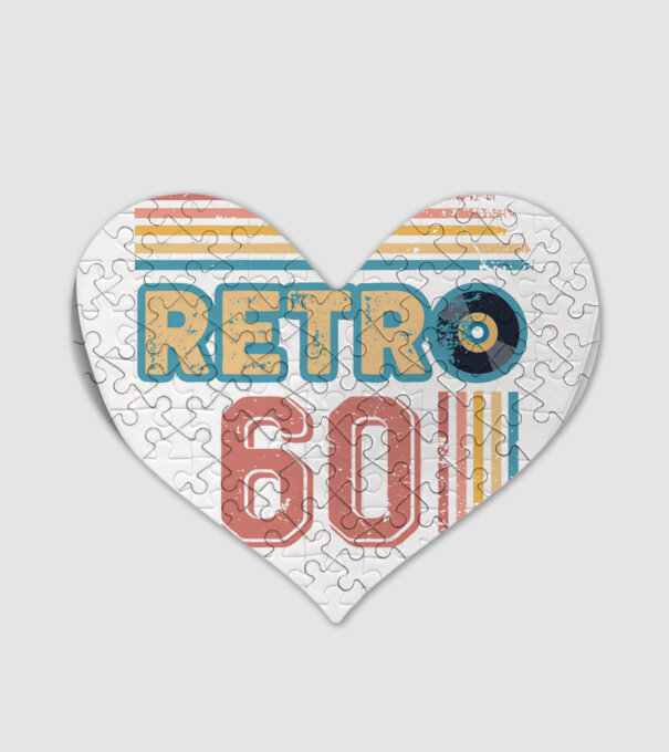Retro 60 Birthday model alb pe tricou