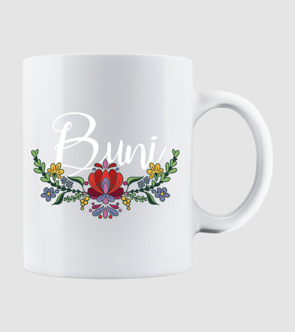 Buni model alb pe tricou