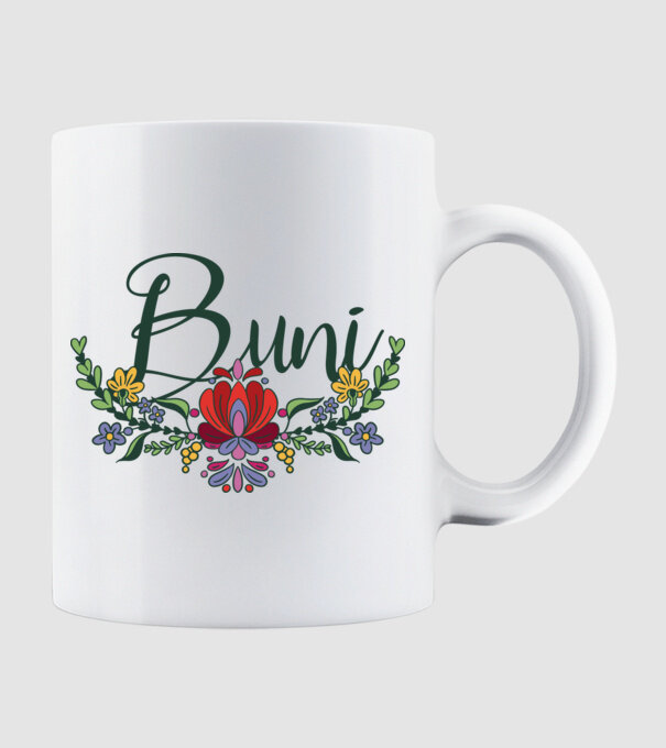 Buni model alb pe tricou