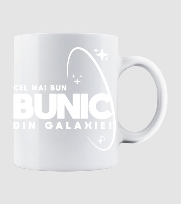 Cel mai bun bunic din Galaxie! model alb pe tricou